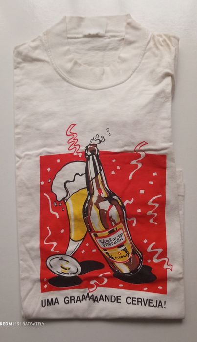 Original T-shirt advertising Kaiser beer and the 1993 Carnival

Dis