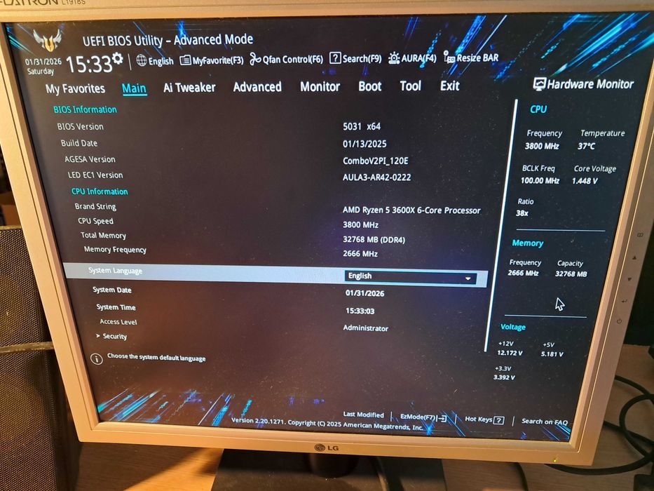 Motherboard Asus TUF Gaming x570-Pro WIFI II