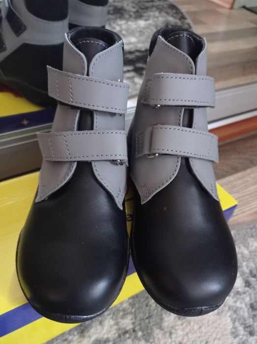 Кожаные ортопедические ботинки р28