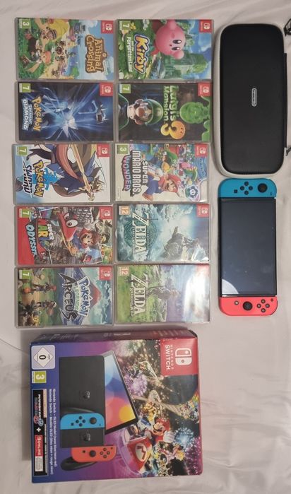 Nintendo Switch OLED + 11 Jogos