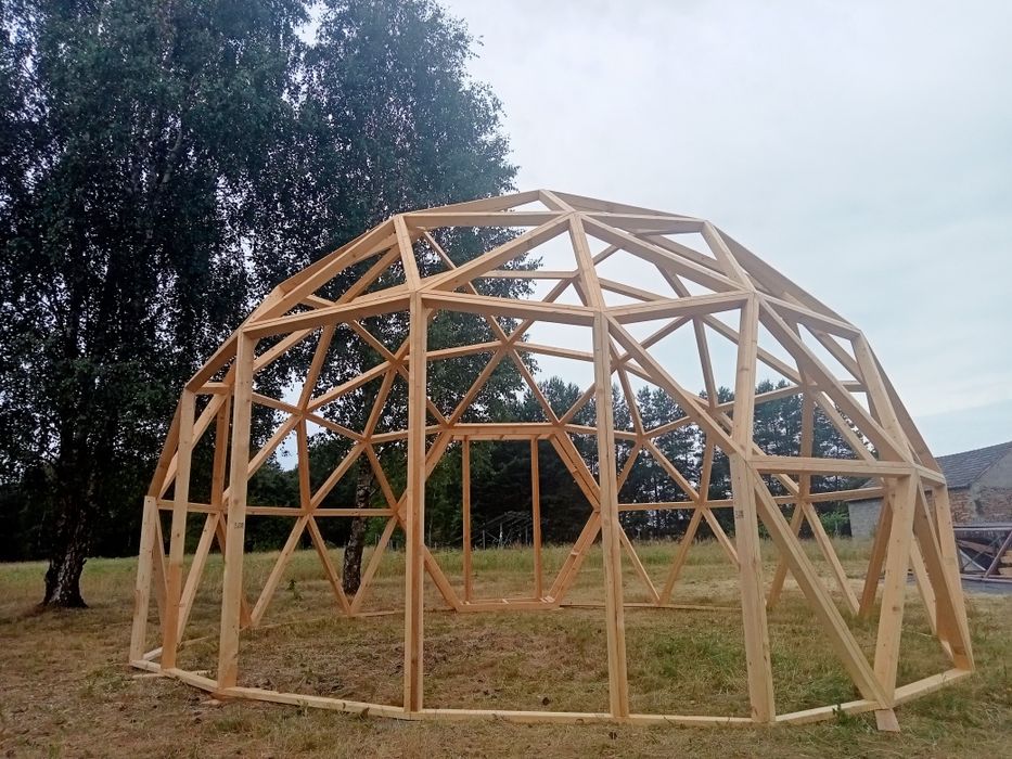Kopuła geodezyjna, dom kopułowy 35m2.
