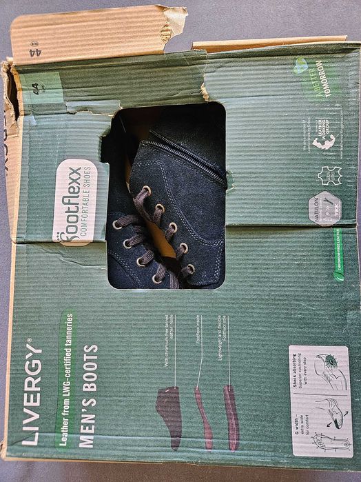 Livergy męskie buty casualowe, eleganckie skóra 45