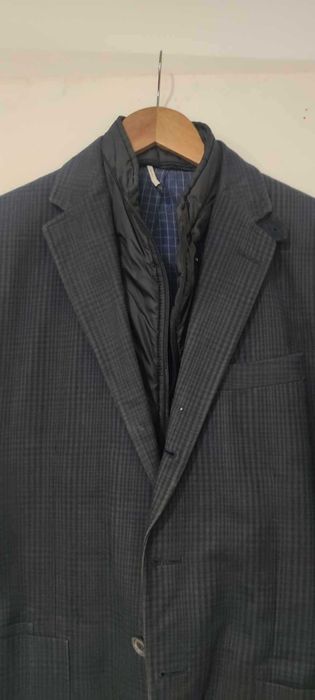 Casaco Massimo Dutti T52 Azul Marinho/Cinza – 2 em 1 | Formal Premium