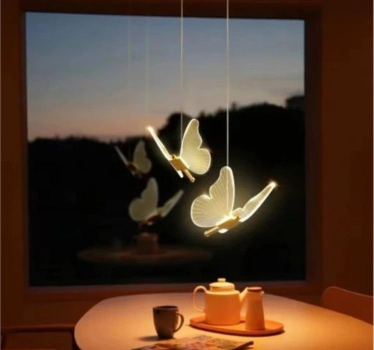 Lampa sufitowa LED motyle wiszące wysyłka