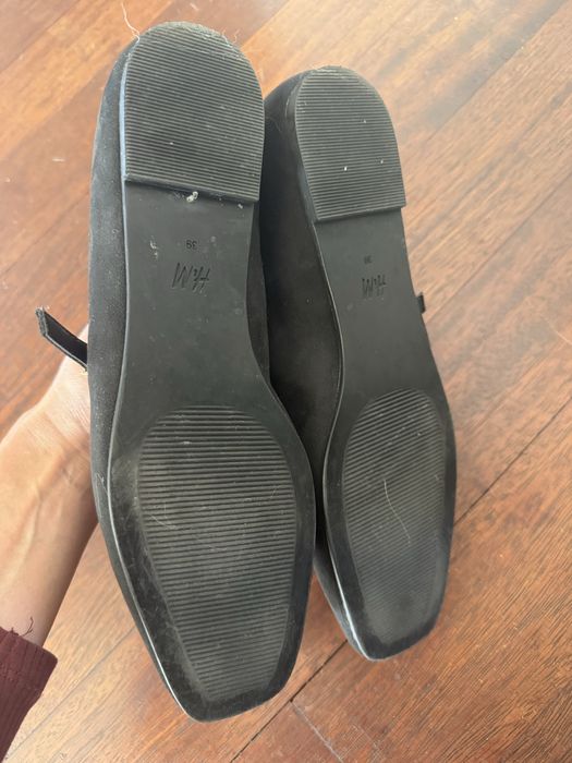 BALERINY MARY JANE H&M czarne rozm 39