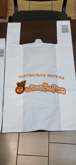 Пакет майка білий 600*360мм 50 мкм 100 шт.