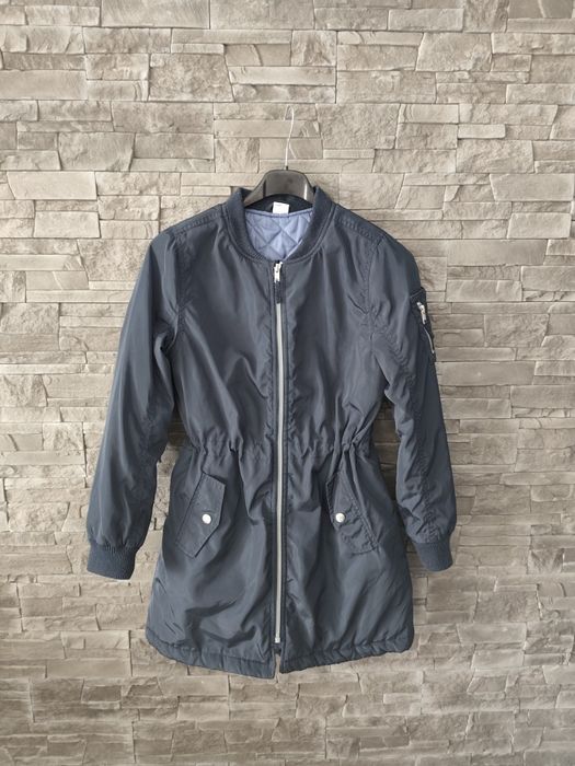 Granatowa wiosenna kurtka parka Lindex r. 146