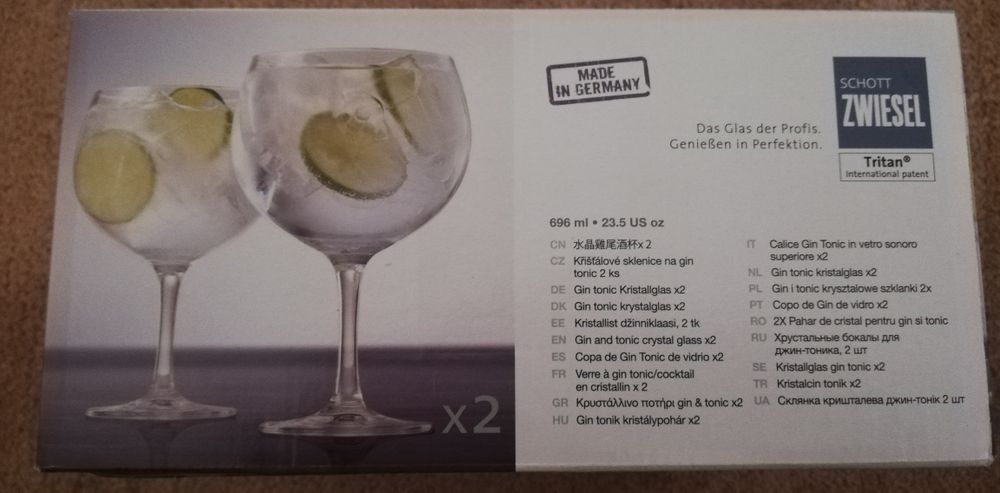 2 Copos de GIN (Novos)