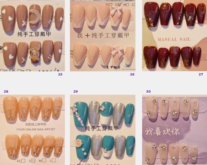 Unhas Postiças Tamanho S (1)