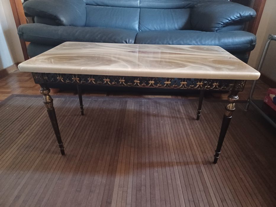 Mesa de apoio vintage em bronze