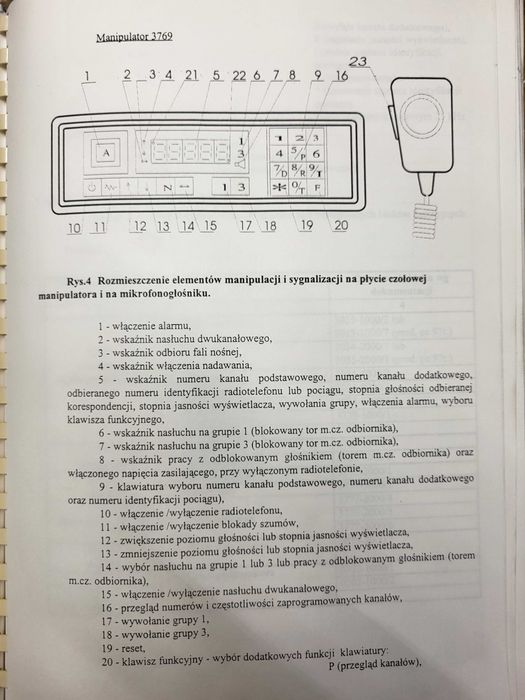 Radmor 3709 radiotelefon radiostacja kolej PKP milicja unitra zasilacz
