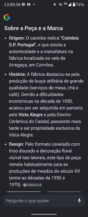 Serviço chá 6 pessoas Coimbra SP Portugal