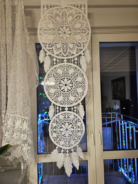 Panele okienne 45 x 140 cm łapacz snów dekoracja okno 2 sztuki