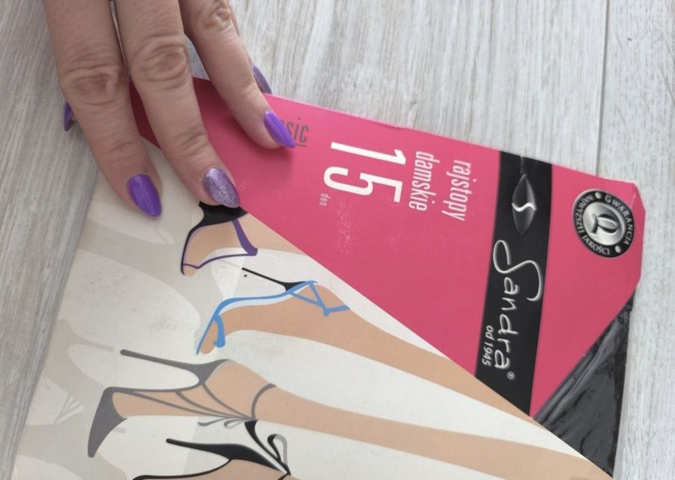 Rajstopy cienkie czarne używane