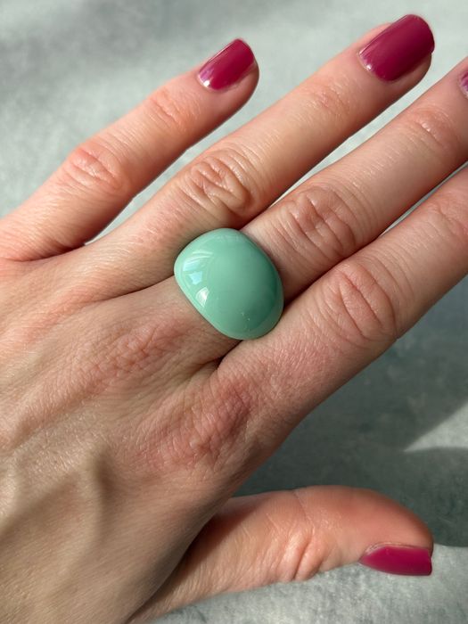 Kolorowy pierścionek emalia Zezu jewelry