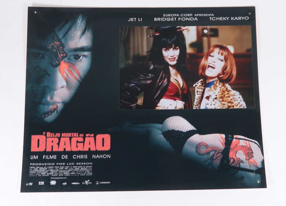 4 Cartazes cinema Vintage - O Beijo Mortal do Dragão