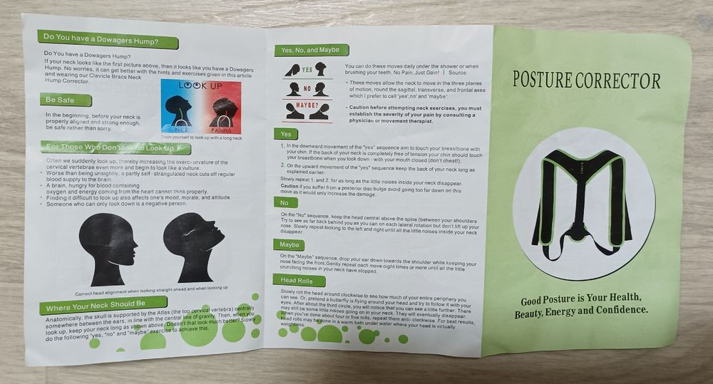 Коректор постави з магнітами, Posture Corrector / Регульов