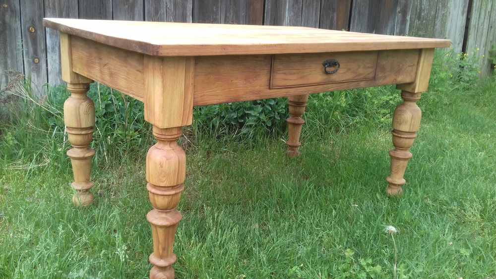 Stół stary wiejski rustykalny prowansalski farmhouse lite drewno