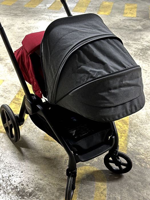 Recaro: Carrinho Passeio + Ovo + Alcofa + Capa para a chuva