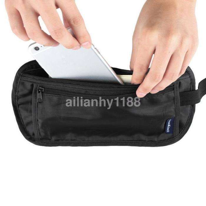 saco bolsa viagem cinto transporte dissimulado segurança dinheiro pass