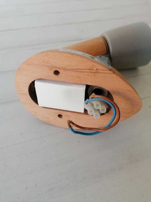 Candeeiro Parede Madeira e Metal Ikea Ljus 40W