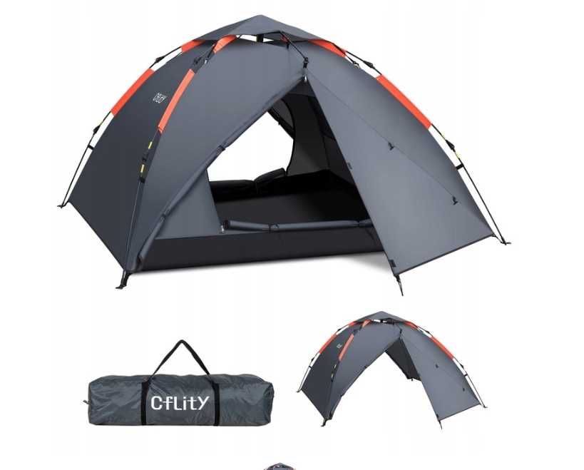 Cflity Namiot kempingowy, 3-osobowy, Instant Pop Up