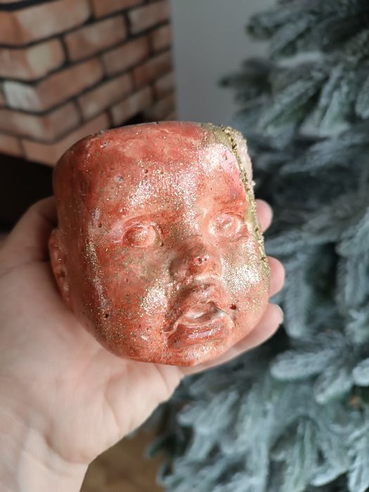Creepy doniczka głowa lalki osłonka betonowa
