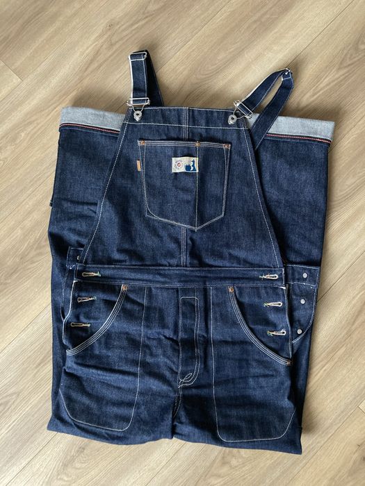 Джинсовий оверол комбінезон жіночий селведж денім s-m