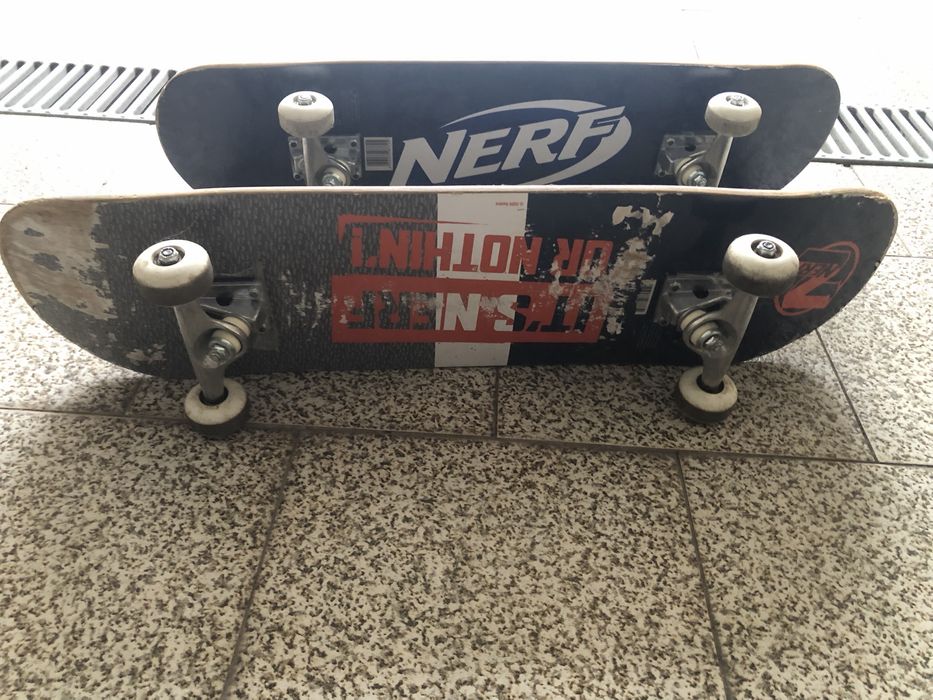 Skate com acassorios