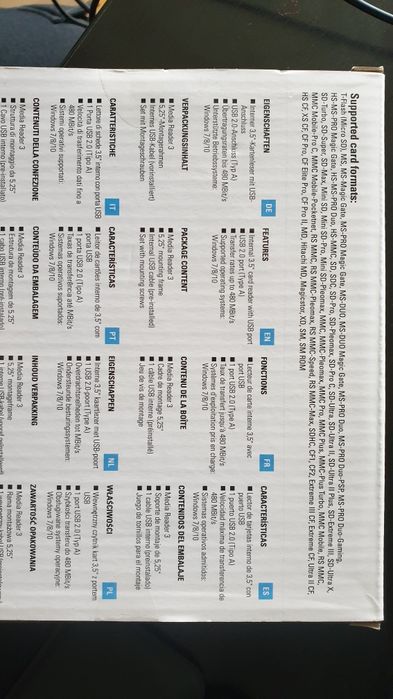 Leitor de Cartoes , varios formatos, Sharkoon, SD, MMC, Cards