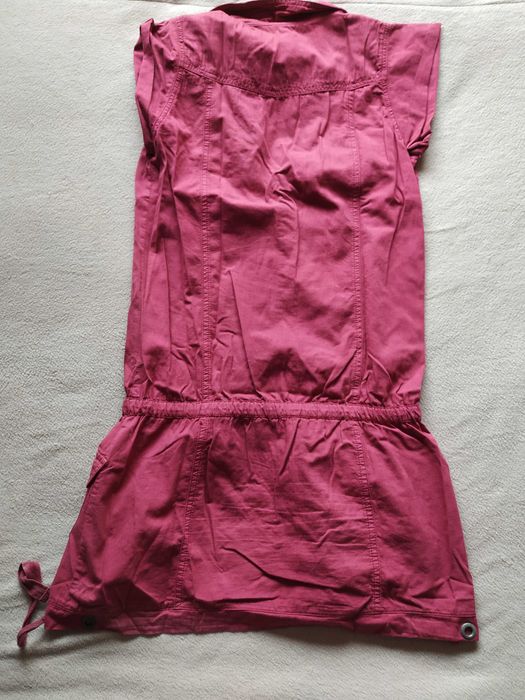 Vestido Verão Bershka Camiseiro Rosa