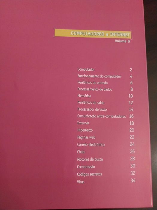 Livro pedagógico + DVD "Computadores e Internet", Enciclopédia Multimédia, Odisseia da Ciência (Volume 6)