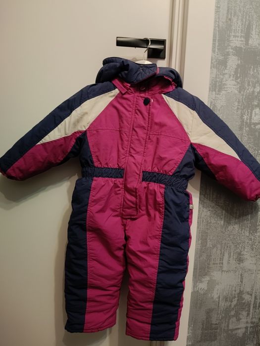 Зимовий комбінезон теплий на дівчинку 86 р.