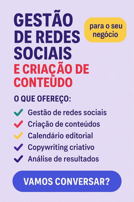 Gestão de Redes Sociais e Criação de Conteúdo para o seu Negócio
