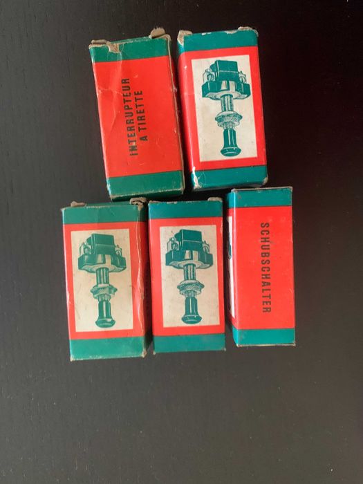 Interrupteur À Tirette schubschalter - 5 interruptores - NOVOS