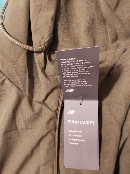 Nowa zielona khaki kurtka ocieplana News Balance XL