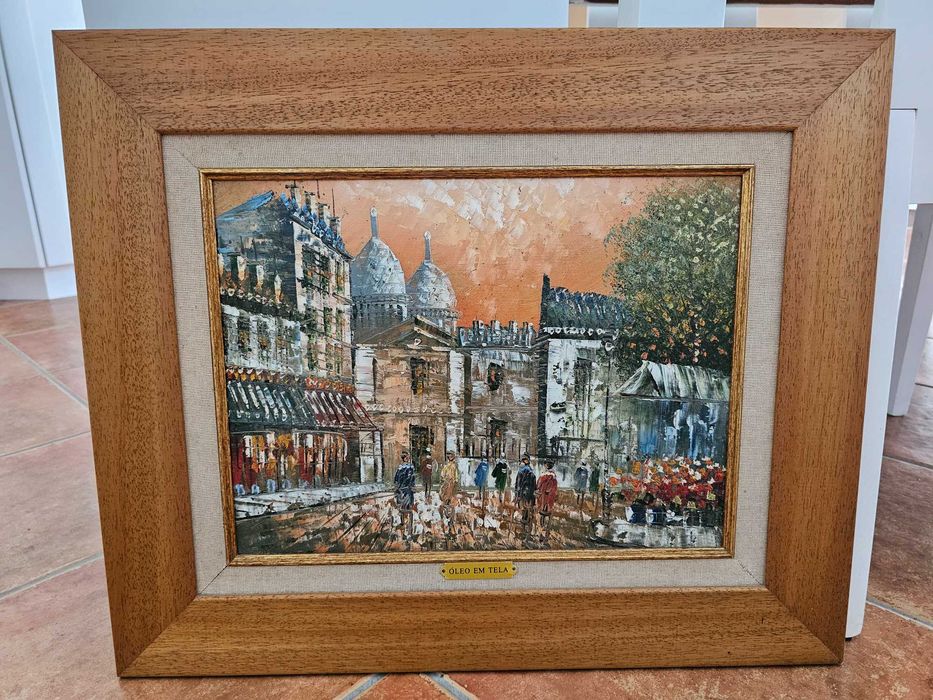 Quadro Óleo sobre Tela – Paris Sacré-Cœur Montmartre (59x49 cm)
