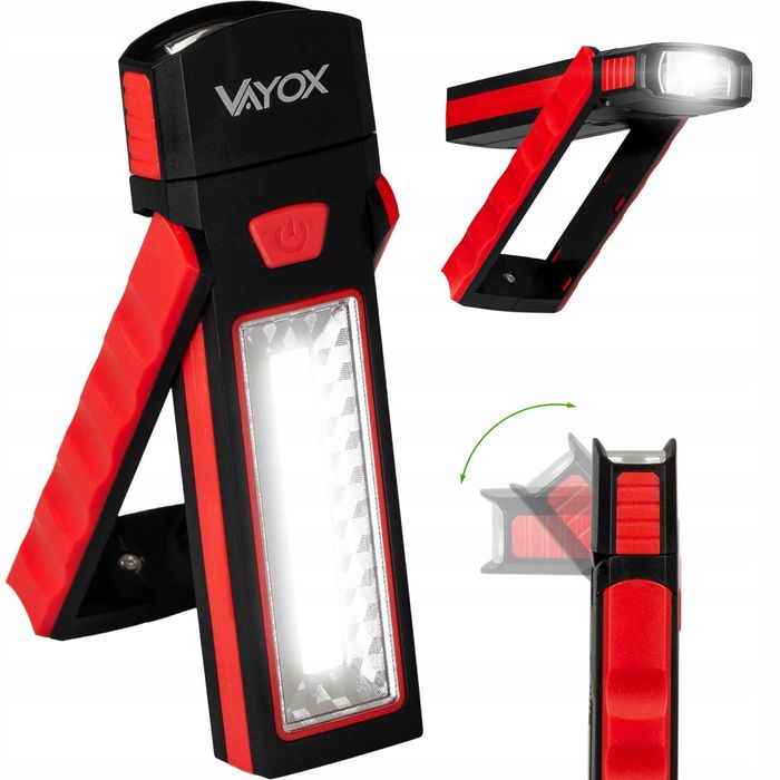 MAŁA i MOCNA Lampa Warsztatowa LED Robocza latarka do auta z magnesem
