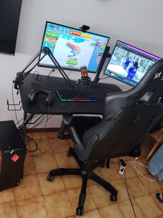Setup completo para jogos/stream