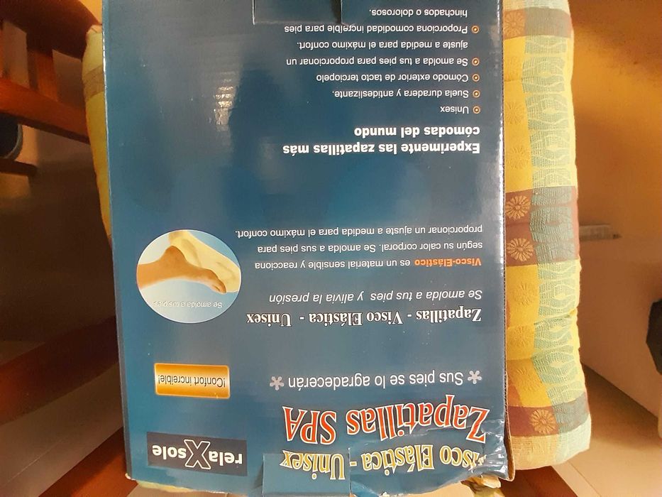 Sapatilhas SPA Visco Elástica Unisexo, L, novas, na embalagem original
