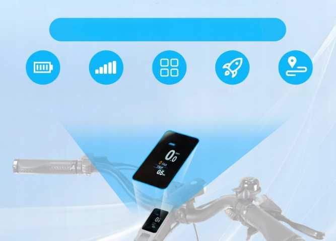 NOWY Rower elektryczny TTGO Z5 brązowy/ biały