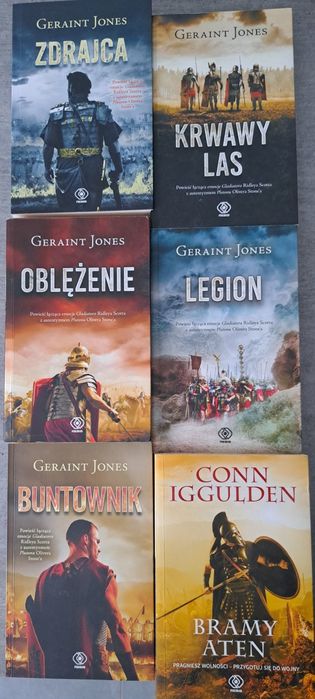 Książki 6szt.  powieści historyczne- komplet Geraint Jones