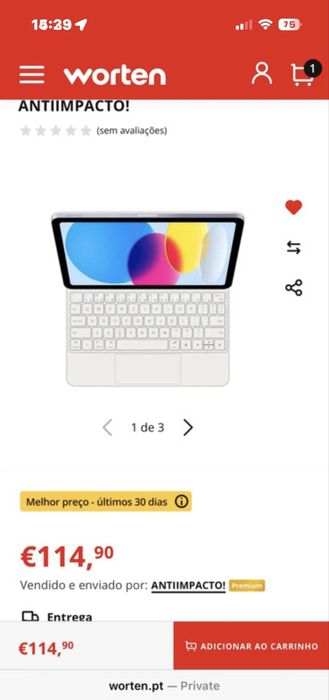 Keyboard + Magnetic Cover for iPad Air 5 10.9 (2022), White64298094340226121