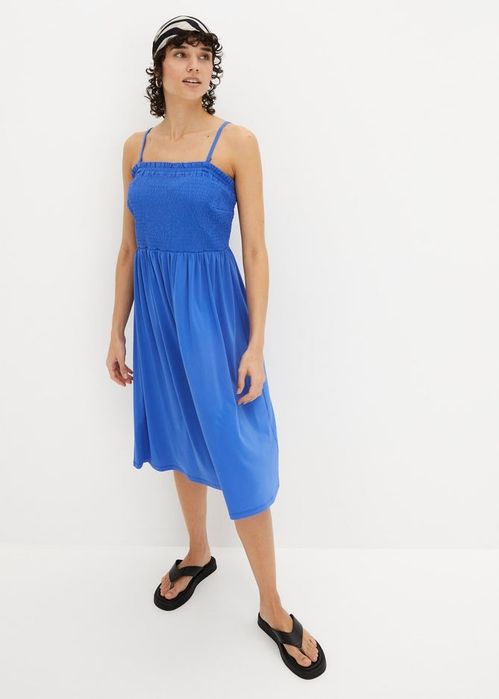 B.P.C sukienka midi niebieska letnia r.52/54