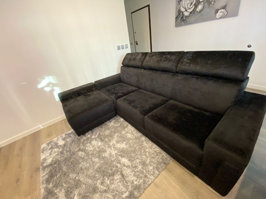 Sofá como novo com chaise long