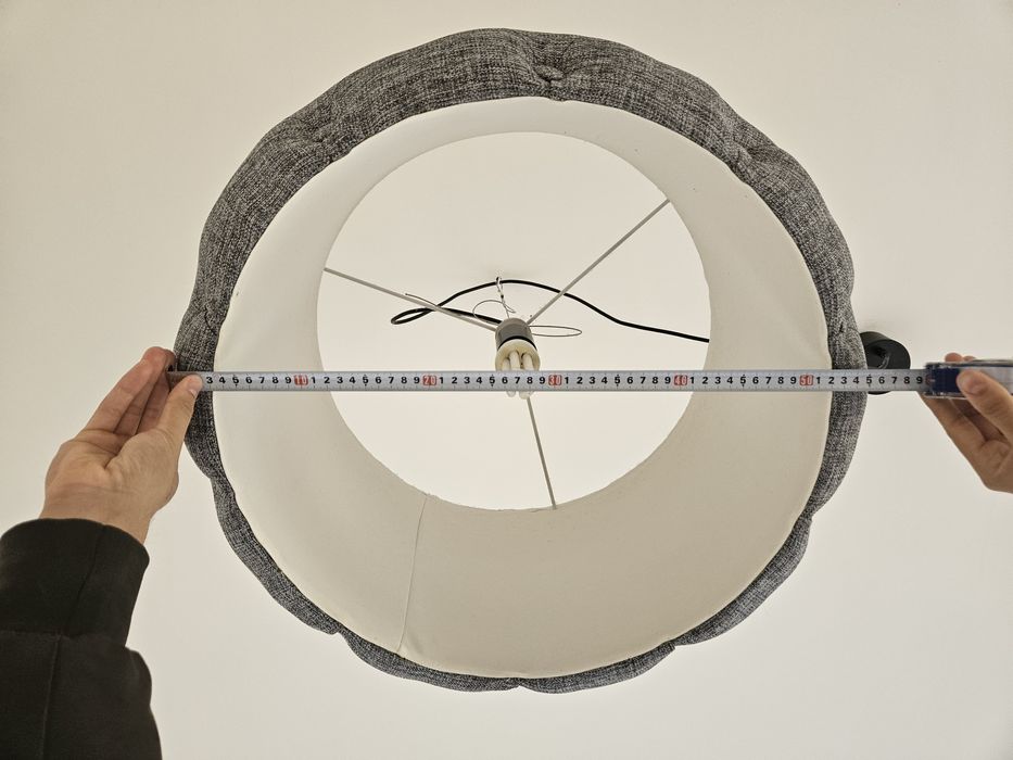 Abajur efeito almofadado