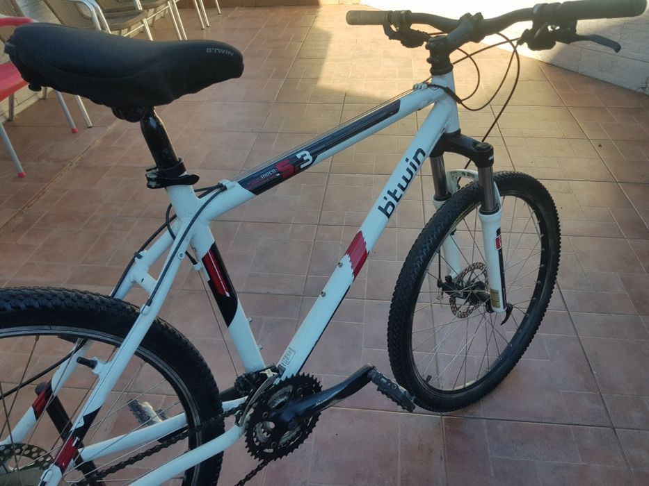 Bicicleta roda 26 rockrider travão de disco revisão feita