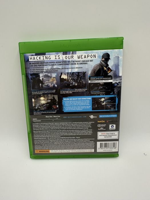Gra Watch dogs na konsole Xbox one
