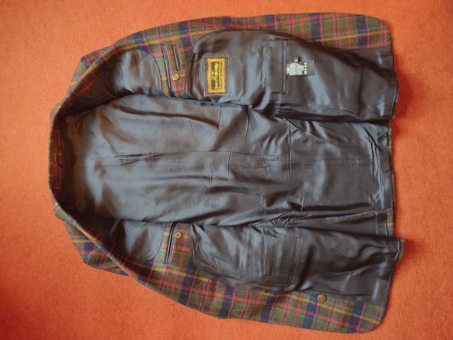 Пиджак шотландский настоящий шерсть блейзер