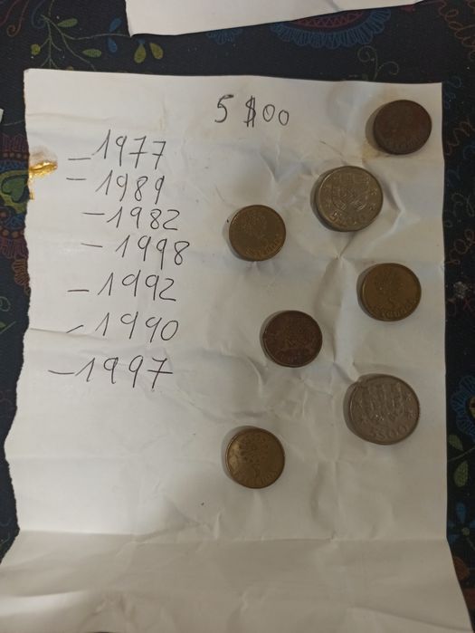 Moedas antigas de coleção